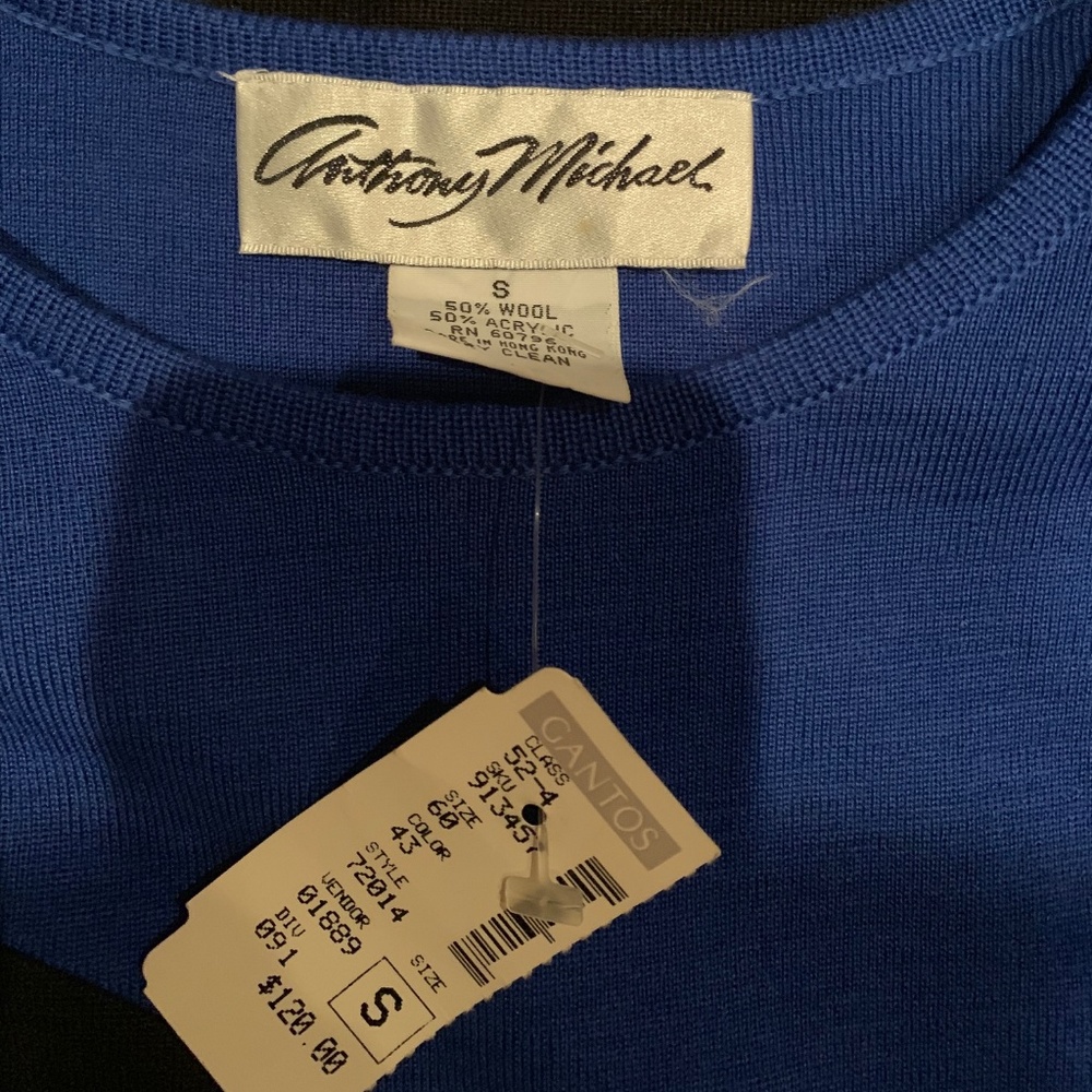 NWT vintage 80’s Anthony Michael sweater dress size S - Picture 2 of 4